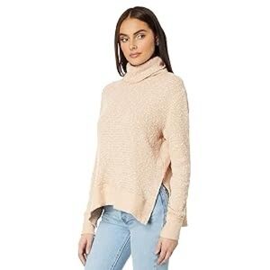 Free People Soft Cream Turtleneck Sweater